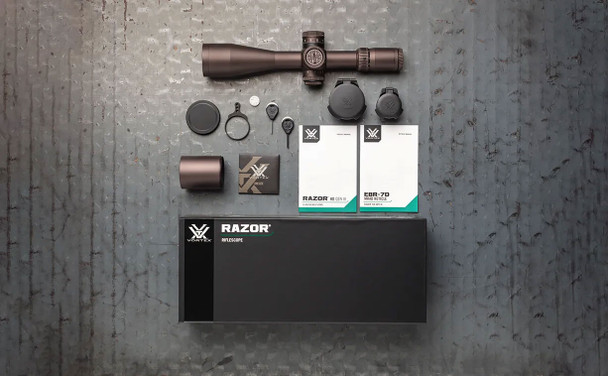Vortex Optics Razor HD Gen III 6-36x56 FFP Riflescope: 34mm Tube, EBR-7D (MRAD) Reticle | RZR-63602