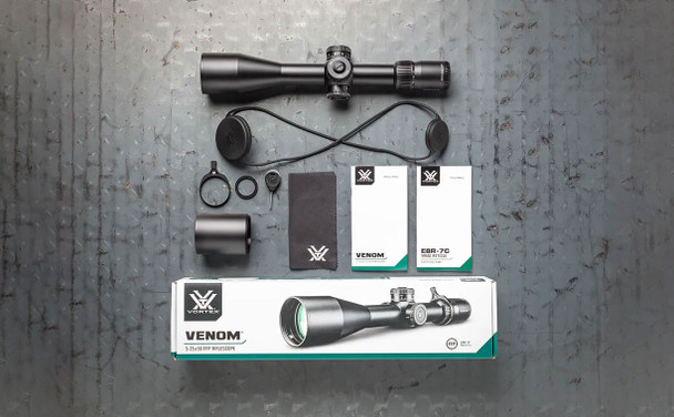 Vortex Optics Venom 5-25x56 FFP Riflescope: 34mm Tube, EBR-7C (MRAD) Reticle | VEN-52502