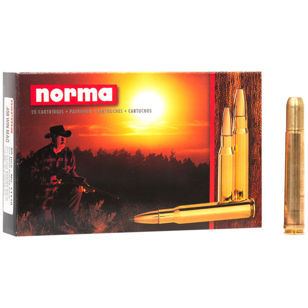 Norma Solid Ammunition: 458 Win Mag, 500 gr, Barnes Solid, 2067 fps, Model 11110
