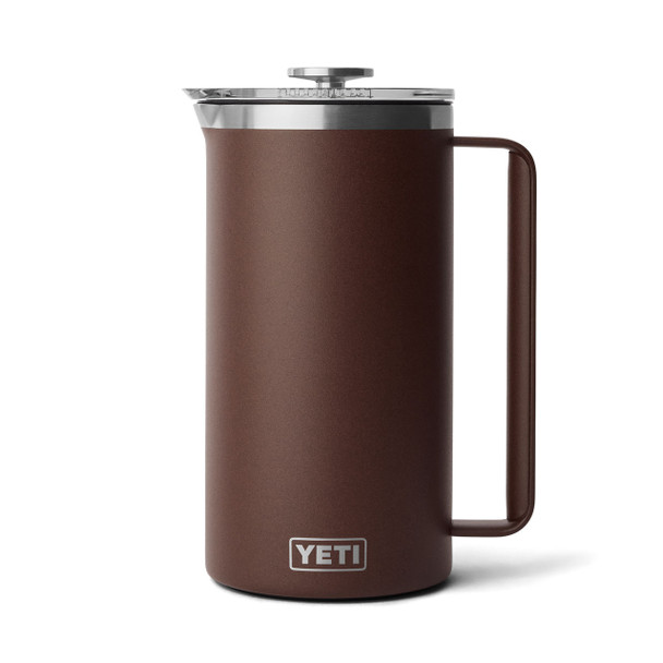 YETI Rambler French Press with Twist-To-Lock French Press Lid, 1.9 L / 64 oz: Wetlands Brown