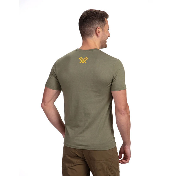 Vortex Optics Trigger Press T-Shirt, Military Heather