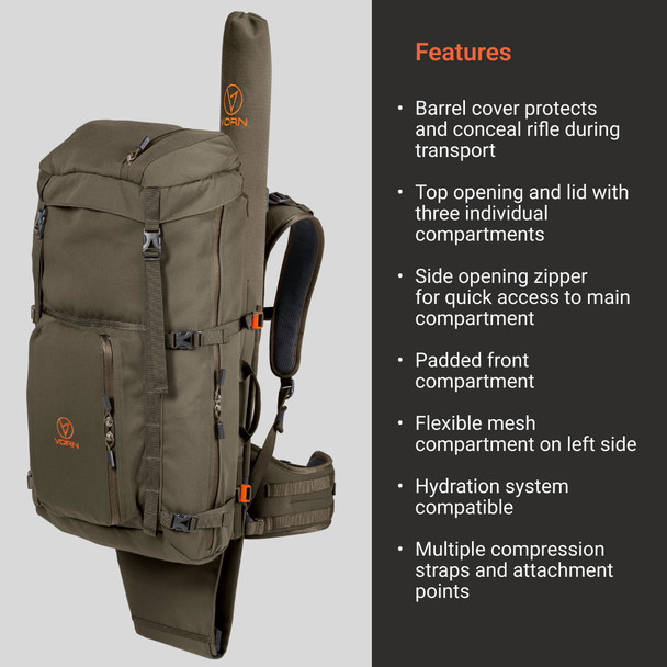 Vorn QRR - EV45 Rifle Backpack, 45L