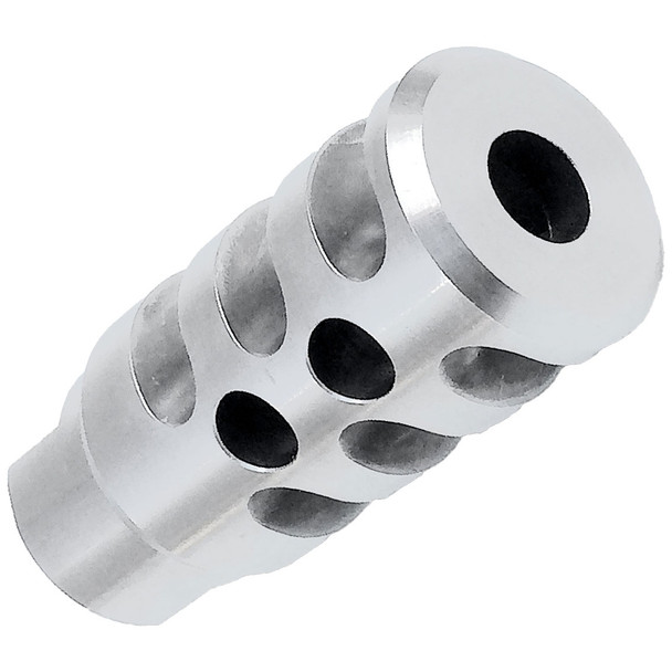 Infinite Product Solutions X-Treme Muzzle Brake: 1/2x28 RH, Stainless Steel