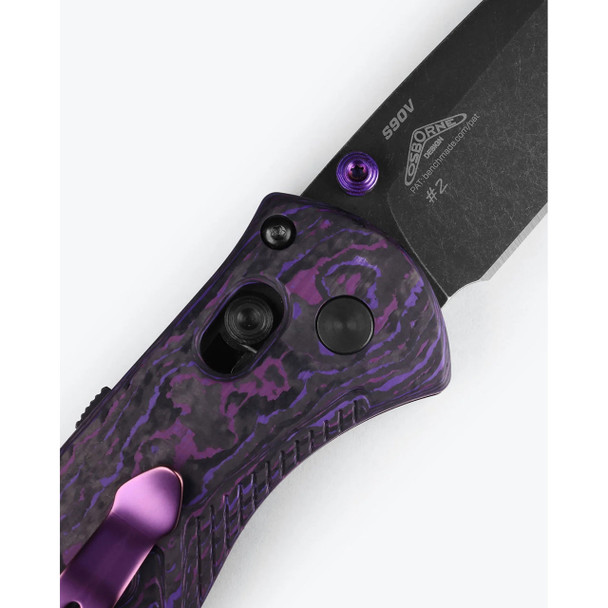 Benchmade 585BK-251 | Mini Barrage | Purple Haze | Drop-Point