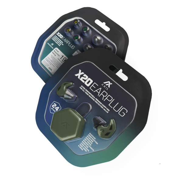 AXIL X20 Earplugs: Green