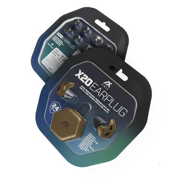 AXIL X20 Earplugs: Tan