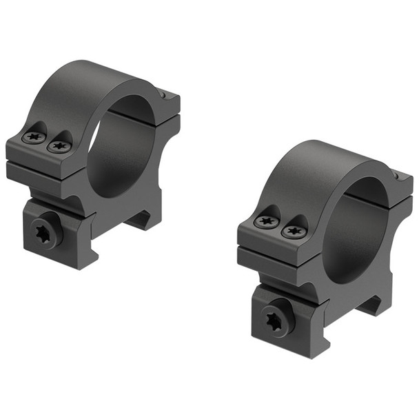 Leupold Open Range Cross-Slot Rings: 1", Low, Matte Black