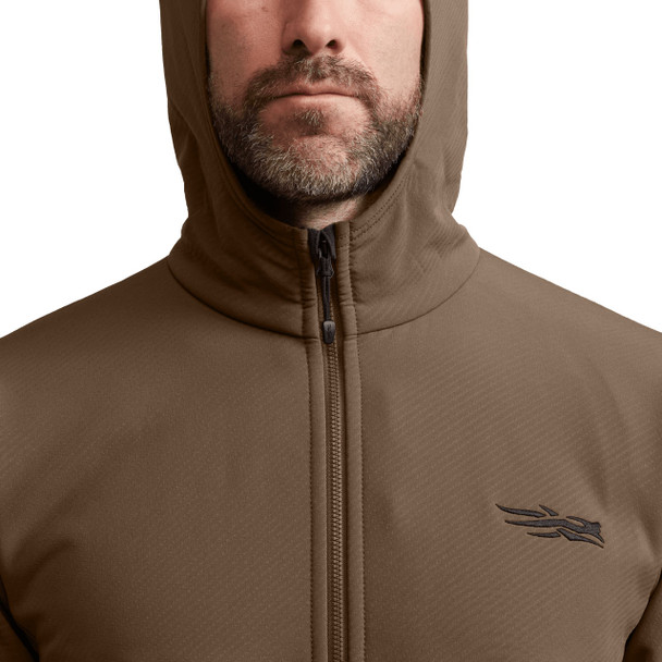 SITKA Gear Alpha Fleece Hooded Jacket, Cattail Brown