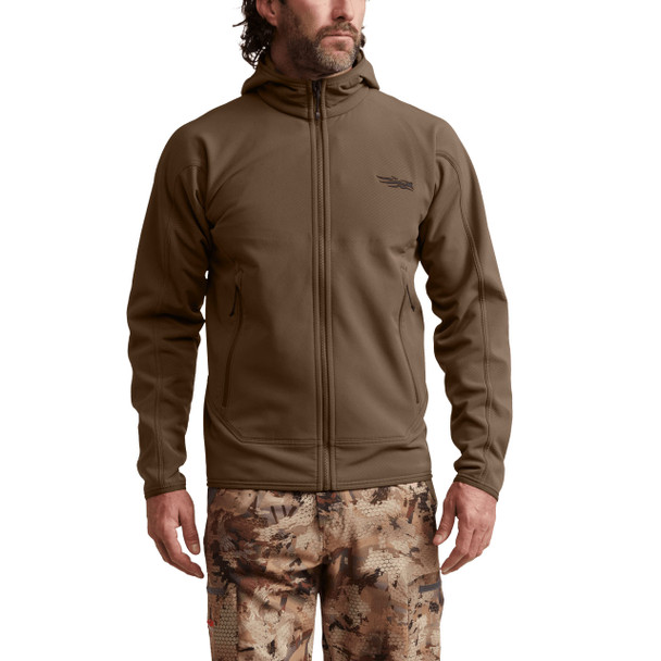 SITKA Gear Alpha Fleece Hooded Jacket, Cattail Brown
