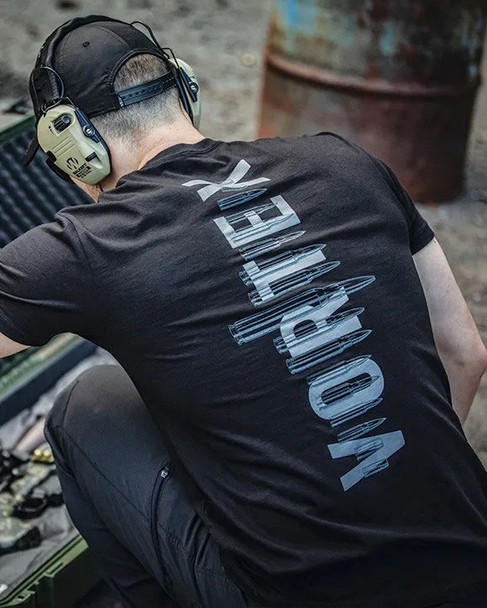 Vortex Optics Cartridge Contrast Short Sleeve T-Shirt: Black, 125-05