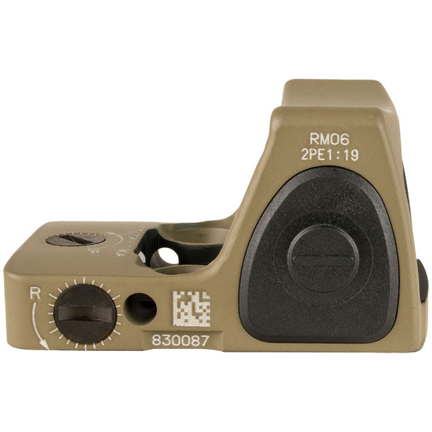 Trijicon RMR Type 2 Adjustable LED Reflex Sight: 3.25 MOA Red Dot, FDE Cerakote, Model RM06-C-700696