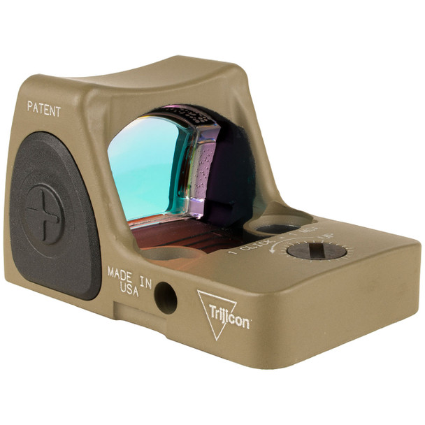 Trijicon RMR Type 2 Adjustable LED Reflex Sight: 3.25 MOA Red Dot, FDE Cerakote, Model RM06-C-700696