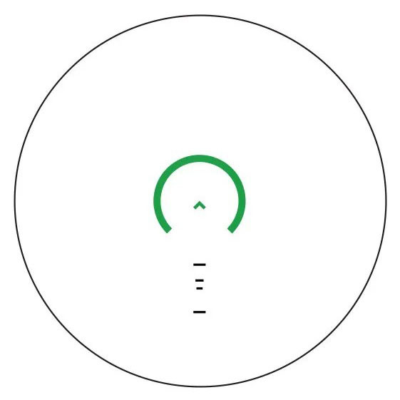 Primary Arms GLx 1x MicroPrism Scope, Black: ACSS Cyclops Green Reticle, Model 710072