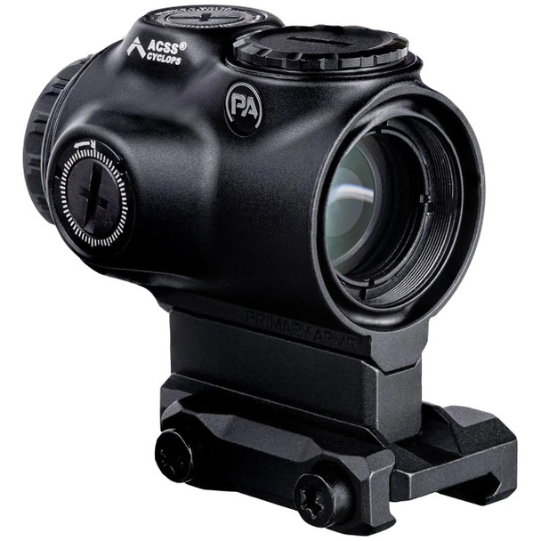 Primary Arms GLx 1x MicroPrism Scope, Black: ACSS Cyclops Green Reticle, Model 710072
