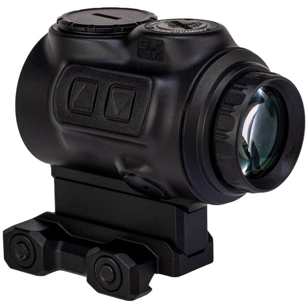 Primary Arms GLx 1x MicroPrism Scope, Black: Red Illuminated ACSS Cyclops Reticle, Model 710071