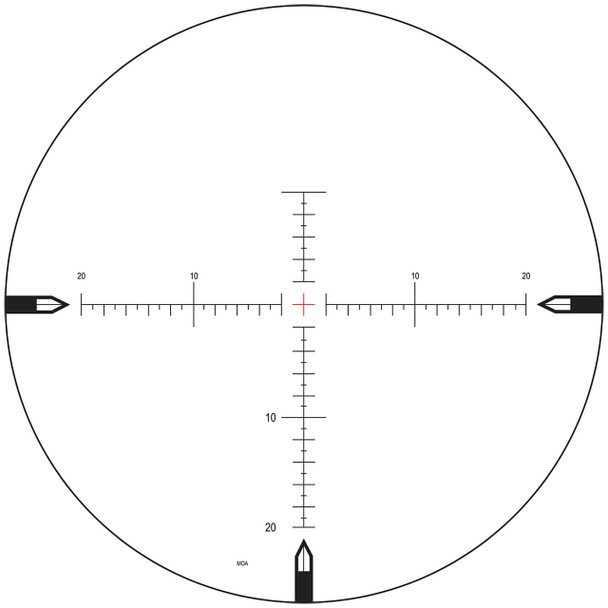 Nightforce Optics SHV 5-20x56 F2 Riflescope, Black: 30mm Tube, Center Illuminated MOAR 20 MOA Reticle, Model C535
