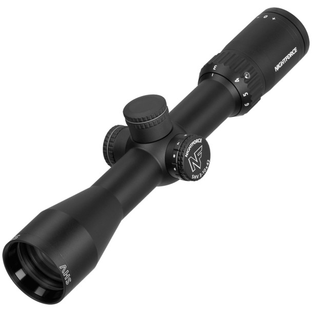 Nightforce Optics SHV 3-10x42 F2 Riflescope, Black: 30mm Tube, MOAR-30 MOA Center Illuminated Reticle, Model C610