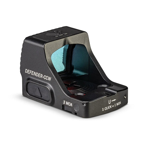 Vortex Optics Defender-CCW Micro Red Dot Sight: 3 MOA Defender Dot Reticle, Black, DEMO-DFCCW-MRD3, Grade B