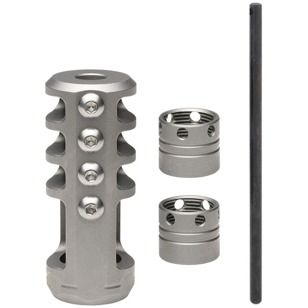 Browning Competition Recoil Hawg Muzzle Brake, Stainless, 30 Cal