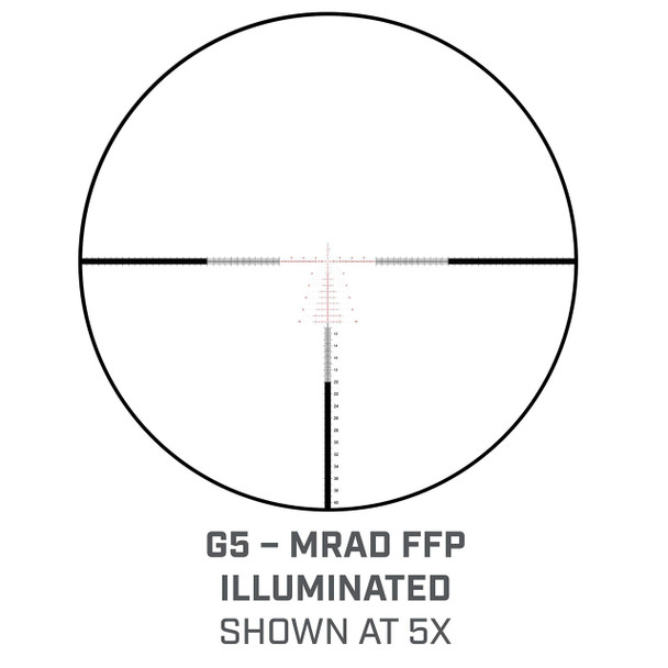 Bushnell Match Pro ED 5-30x56 FFP Riflescope, Black: 34mm Tube, Illuminated G5-MRAD Reticle, Model MP53056G5I