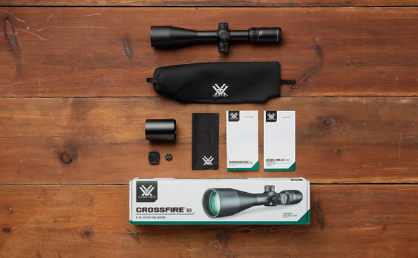 Vortex Optics Crossfire HD 6-18x50 SFP Riflescope: 30mm Tube, Illuminated Dead-Hold 2A BDC (MOA) Reticle | CFR-61801I