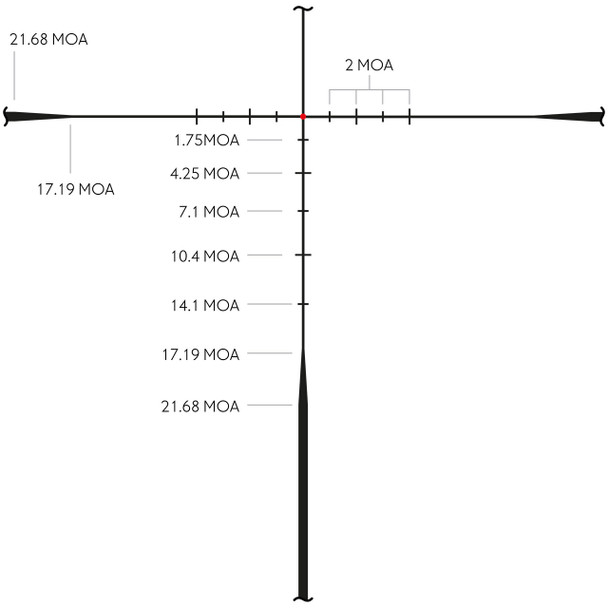 Hawke Endurance 30 FD 3-18x44 SFP Riflescope: 30mm Tube, LRX - Hunter FD 18x Reticle, Model 16433