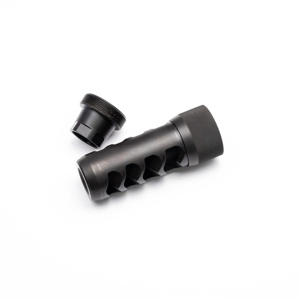 Area 419 Sidewinder Magnum Self-Timing Muzzle Brake: 6.5mm, Black Nitride, 3/4-24