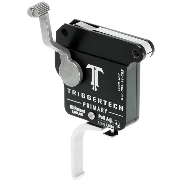 TriggerTech Rem 700 Primary Trigger: Single Stage Trigger w/ Bolt Release, RH, Stainless, Flat Lever