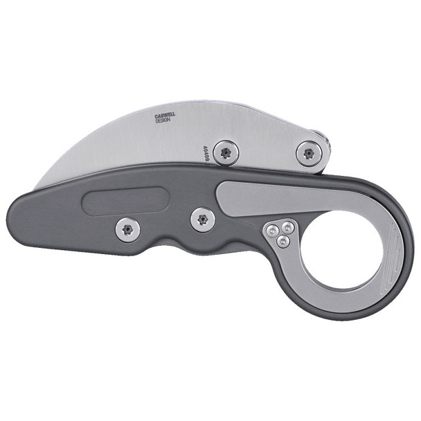 CRKT Provoke Aluminum Folding Tactical Knife Morphing Karambit: Gray / D2 Steel / Aluminum Handle, Model 4040G