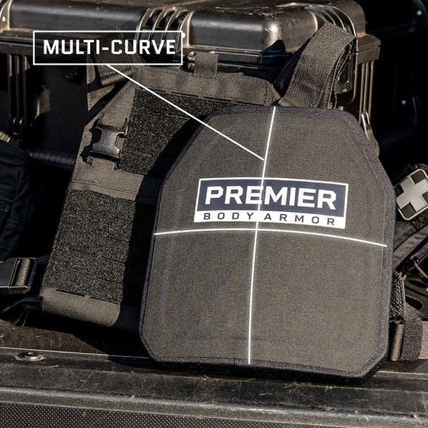 Premier Body Armor Fortis III+ GT/RF2 Multi-Curve Ballistic Plate