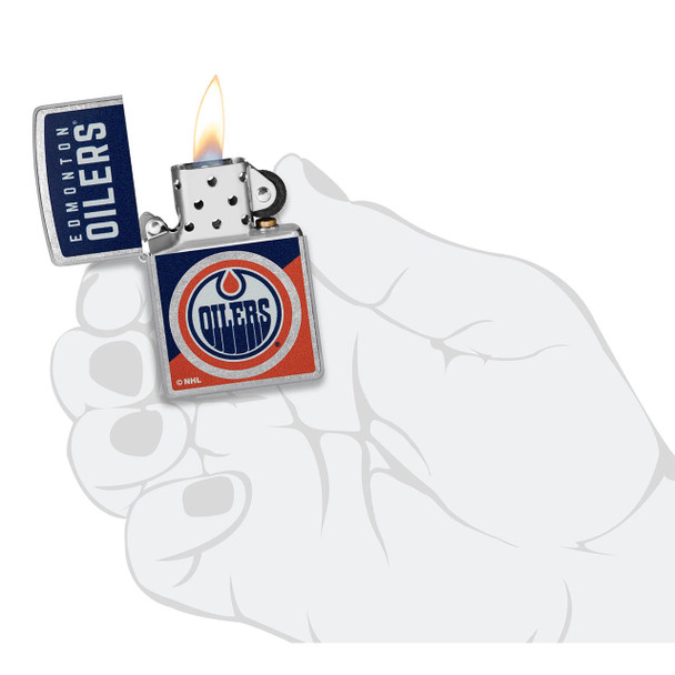 Zippo Windproof Lighter: 207 NHL Edmonton Oilers