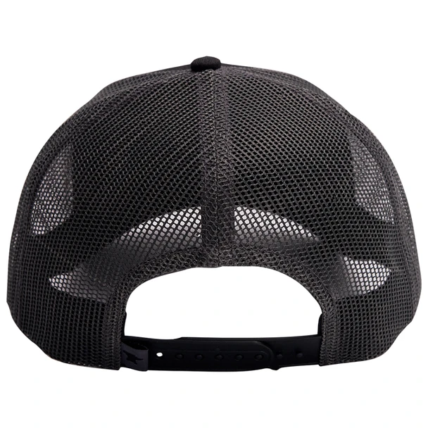 Buck Knives Leather Patch Logo Trucker Hat, Black