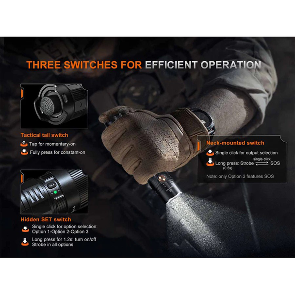 Fenix PD36R ACE Flashlight: 3000 Lumens