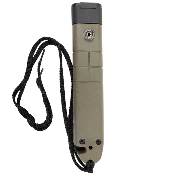 Waffentechnik B2K Bayonet: 7", 440C, Plain Edge, Black Blade, Green Handle, Model WKB2K