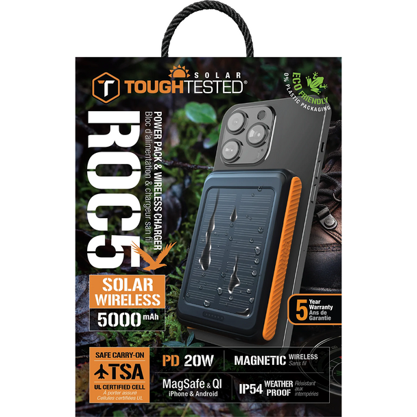 Tough Tested ROC5 Solar Power Bank