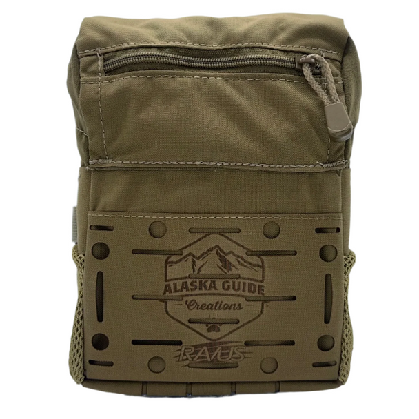 Alaska Guide Creations RAVUS Flex Bino Pack, Coyote Brown