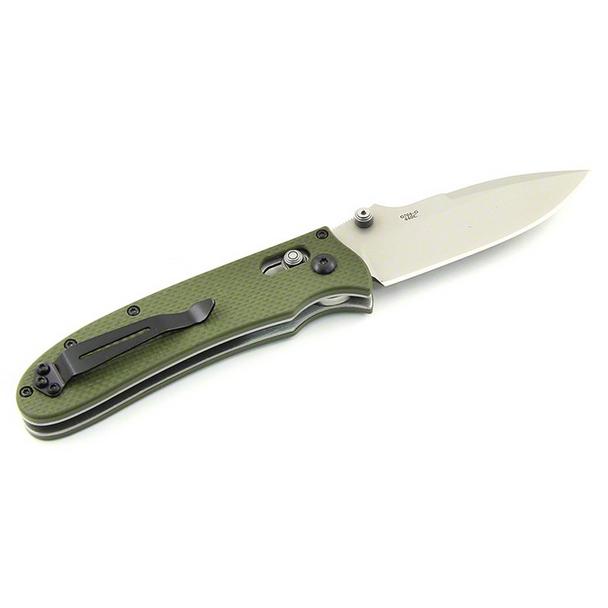 Ganzo Knife G704 Folding Knife, OD Green: Drop Point, Plain Edge Blade, Model G704-GR