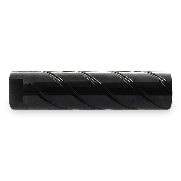 Infinite Product Solutions 13/16-16 Smooth Spiral Fluted Sound Redirect Sleeve 5.75": Black Aluminum
