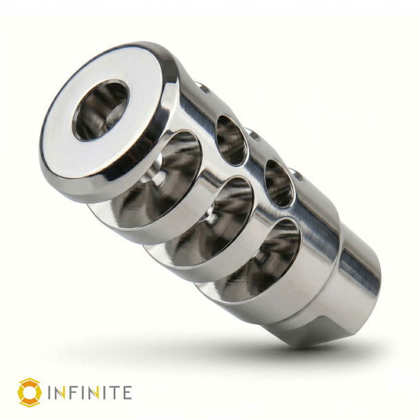 Infinite Product Solutions X-Treme Muzzle Brake, 45 ACP: Stainless Steel