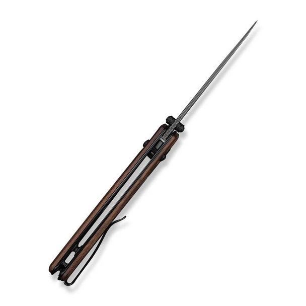 CIVIVI Noctis Knife: 2.98", Plain Edge Blade, Guibourtia Wood Handle, Model C24020C-DS1