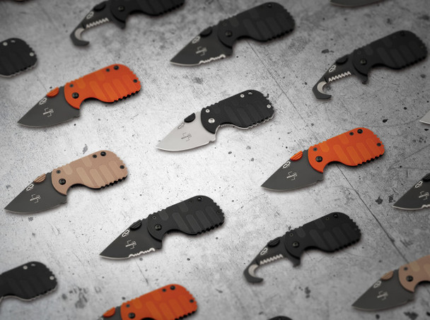 Boker Subcom 2.0 All Black Knife: 2.28", D2 Blade, Black Zytel Handle, Model 01BO526