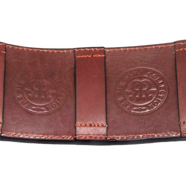 Rigby Elasticated Ammo Pouch Leather w/ Heavy Rugged Canvas Loops: 243 - .470