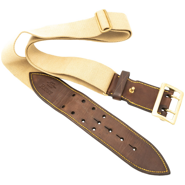 Rigby Safari Canvas & Leather Belt: Medium