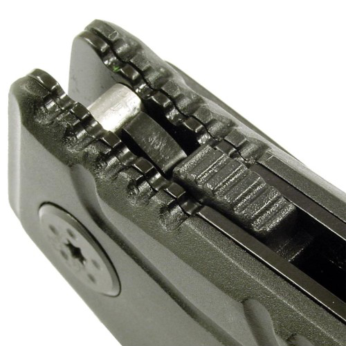 RUKO Knives Knife: 3 1/4", Plain & Serrated, Blade, Black, Rubberized Handle, Model RUK0144S