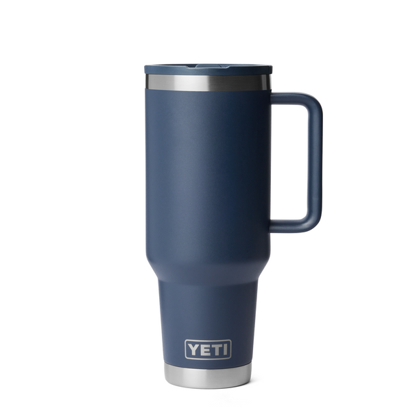 YETI Rambler Travel Mug w/ Colour-Matched Straw Lid, 1.1 L / 40 oz: Navy