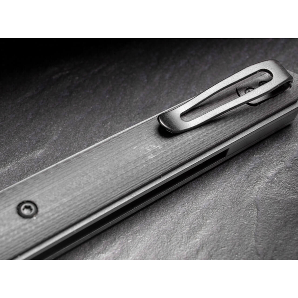 Boker Kwaiken Air Mini G10 All Black Knife: 3", VG-10 Blade, G10 Handle, Model 01BO329