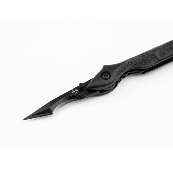 Boker Urban Survival Knife: 1.57", 440C, Scalpel Blade, Black Aluminum Handle, Model 01BO047