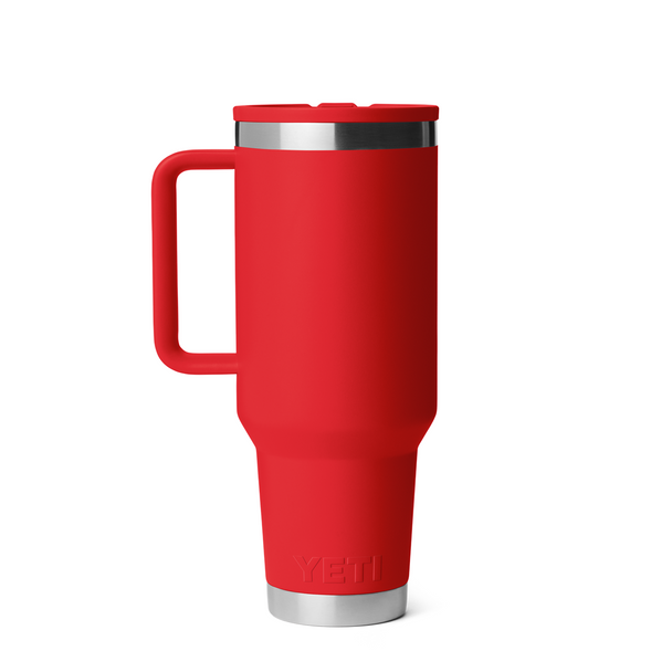 YETI Rambler Travel Straw Mug w/ Colour-Matched Straw Lid, 1.18 L / 40 oz: Rescue Red