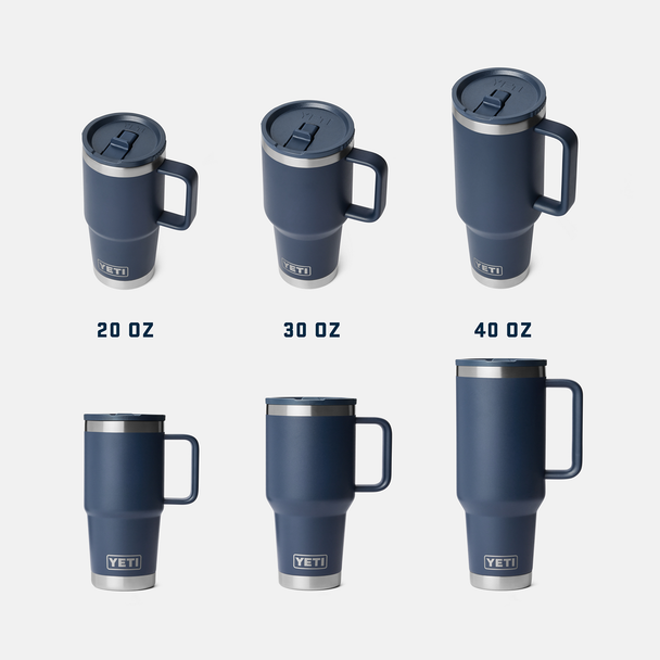 YETI Rambler Travel Straw Mug w/ Colour-Matched Straw Lid, 887 mL / 30 oz: Black