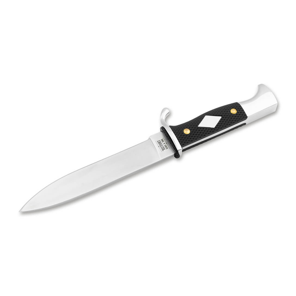 Boker German Scout Knife: 5.5", 440A, Stainless Blade, Black POM Handle, Model 02HY004